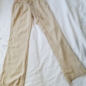 Love Tree Tan Linen Pants